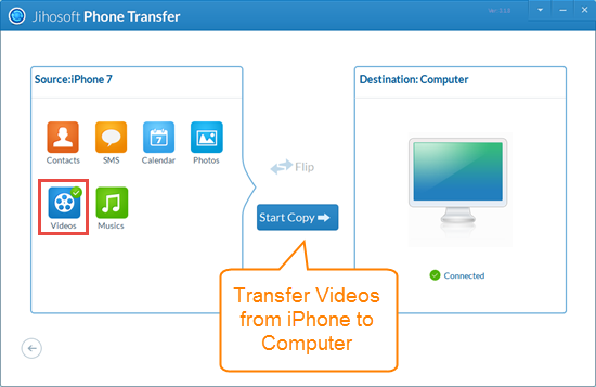 Transfer Videos from iPhone to Computer without iTunes