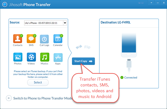 iTunes to Android: Sync iTunes Content with Android Device