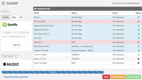 convert itunes playlist to spotify