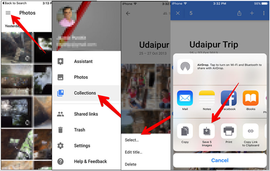 Get Pictures from Computer to iPhone with Google Photos