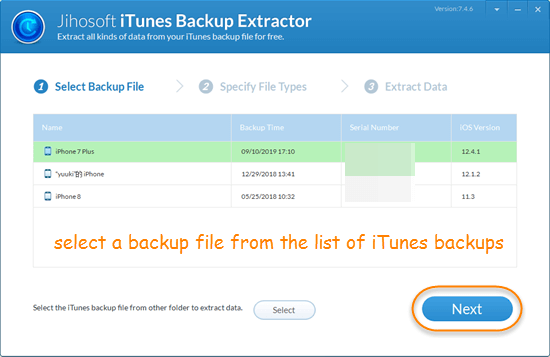 Retrieve iPhone Data from iTunes Backup.
